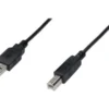 КАБЕЛ USB DIGITUS - USB-A to USB-B - 1.8 m - Black - PN AK-300102-018-S