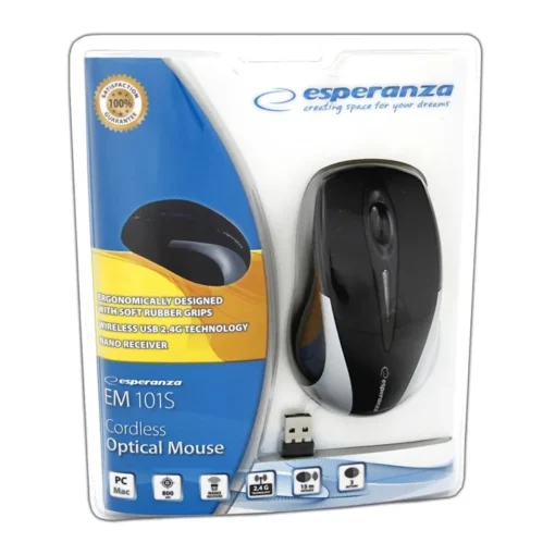 Esperanza Wireless optical mouse EM101S USB, 2,4 GHz, NANO receiver - Image 2