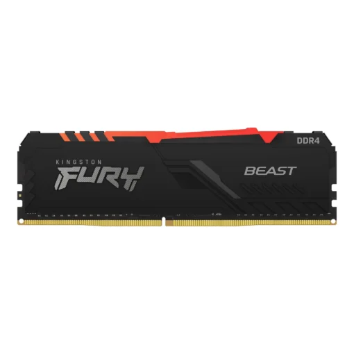 Памет за компютър Kingston FURY Beast Black RGB 16GB(2x8GB) DDR4 PC4-24000 3000MHz CL15 KF430C15BBAK2/16 - Image 2