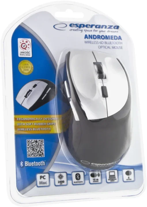 Esperanza MOUSE BLUETOOTH EM123S 1000/1600/2400DPI, 6D - Image 3