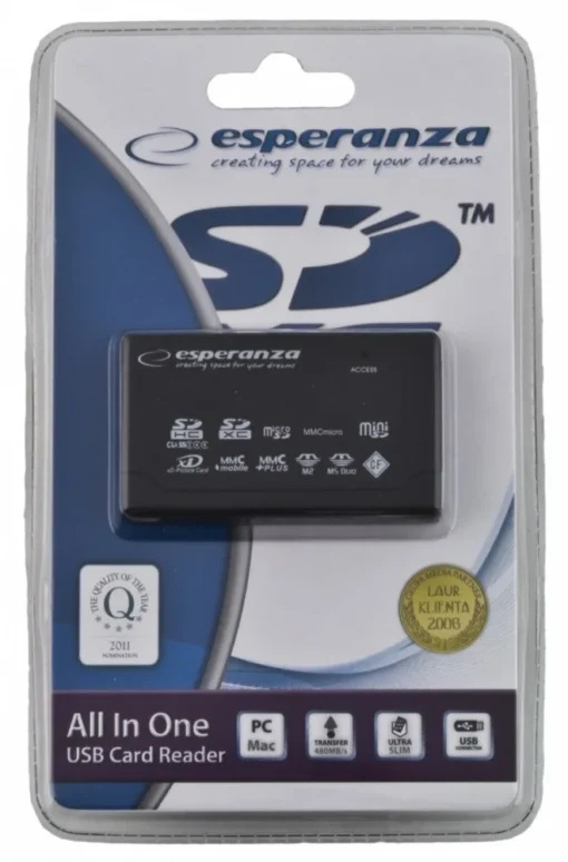 Esperanza CARD READER ALL IN ONE EA119 USB 2.0 - Image 3