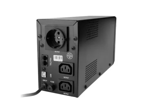 Gembird UPS 850VA Line-In 2X IEC 230V OUT, USB, LCD - Image 3