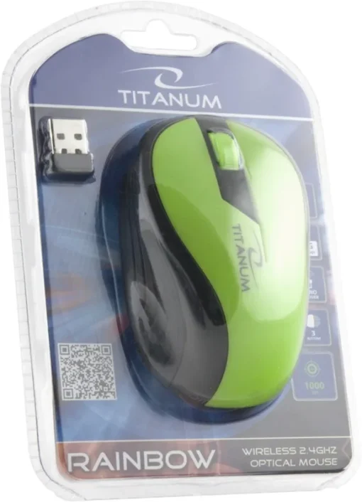 Esperanza WIRELESS OPTICAL MOUSE 1000DPI TM114G RAINBOW GREEN - Image 4