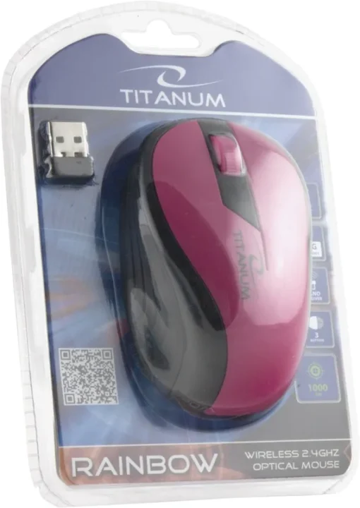 Esperanza WIRELESS OPTICAL MOUSE 1000DPI TM114P PINK - Image 4