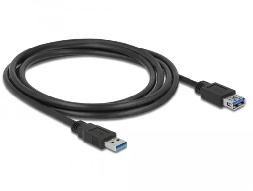 Delock Кабел удължителен екраниран USB 3.0 Type-A мъжко > USB 3.0 Type-A женско 2.0 m