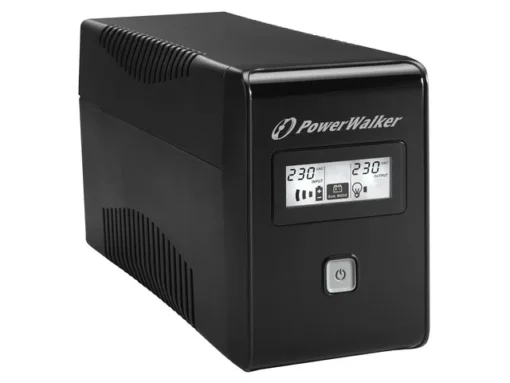 PowerWalker UPS line-interactive 850VA 2X SCHUKO OUT, RJ11 IN/ OUT, USB, LCD - Image 2