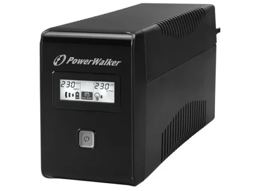 PowerWalker UPS line-interactive 850VA 2X SCHUKO OUT, RJ11 IN/ OUT, USB, LCD - Image 3