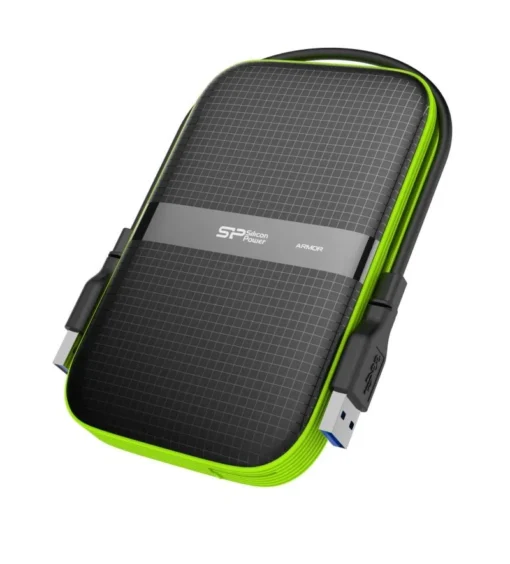 Silicon Power ARMOR A60 1TB USB 3.0 BLACK-GREEN/ARMORударо/прахо и водоустойчив - Image 2