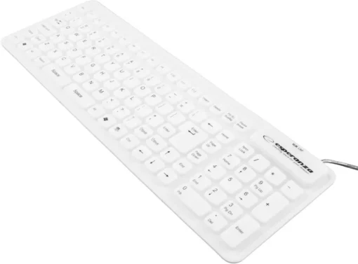 Esperanza KEYBOARD SILICONE EK126W USB/OTG FLEXIBLE WHITE - Image 4