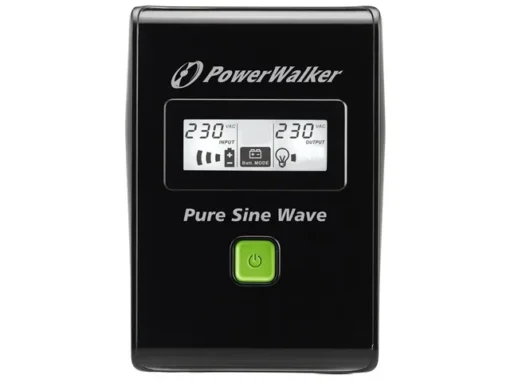 PowerWalker UPS line-interactive 600VA 2X PL 230V, pure sine wave, RJ11/45 IN/OUT, USB, LCD - Image 3