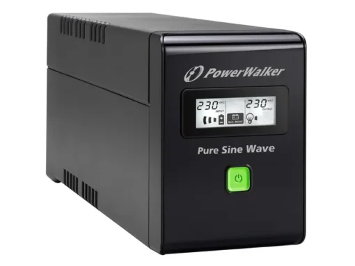 PowerWalker UPS line-interactive 600VA 2X PL 230V, pure sine wave, RJ11/45 IN/OUT, USB, LCD - Image 4