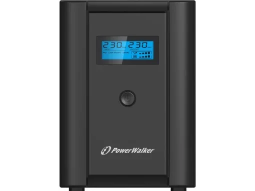 PowerWalker UPS LINE-INTERACTIVE 2200VA 2X 230V PL + 2X IEC OUT,RJ11/RJ45 IN/OUT, USB, LCD - Image 3