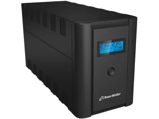 PowerWalker UPS LINE-INTERACTIVE 2200VA 2X 230V PL + 2X IEC OUT,RJ11/RJ45 IN/OUT, USB, LCD - Image 4