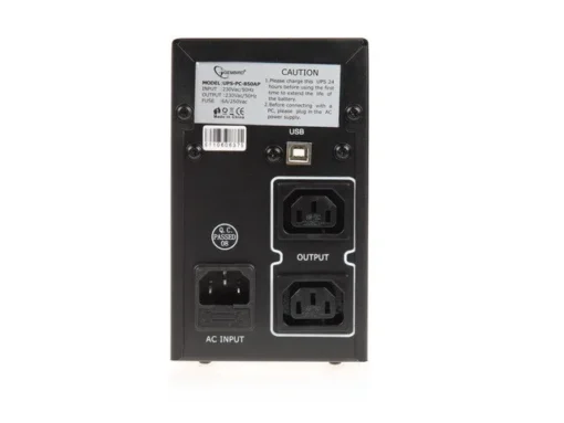 Gembird UPS POWER CUBE USB, RJ12X2 850VA - Image 3