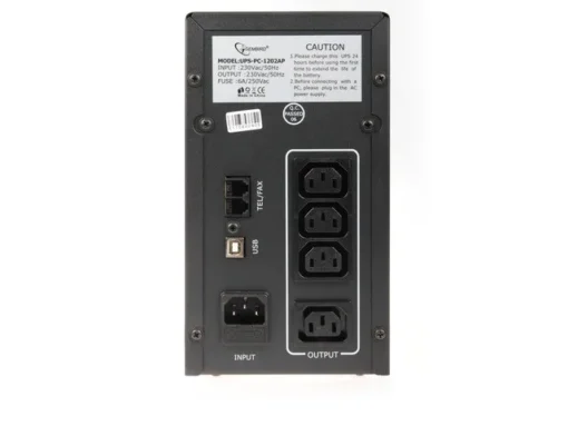 Gembird UPS POWER CUBE USB, RJ12X2 1200VA - Image 3