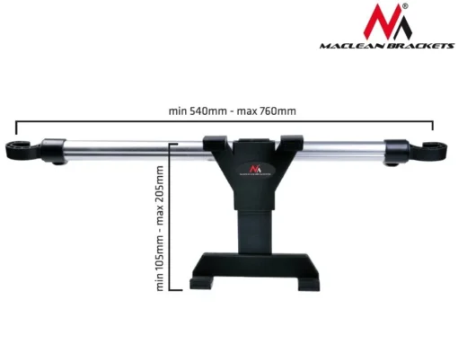 Maclean Universal стойка за кола за Table 7-10.1  MC-657 for mounting on headrest - Image 2