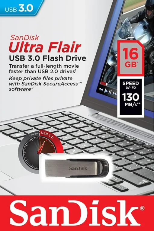 SanDisk ULTRA FLAIR USB 3.0 16GB (up to 130MB/s) - Image 5