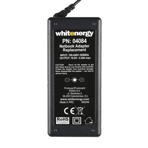 Whitenergy AC Adapter 19.5V | 3.34A 65W connector 7.4x5.0mm + pin Dell 04084 - Image 4