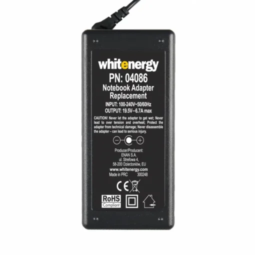 Whitenergy AC Adapter 04086 19.5V | 6.7A 130W connector 7.4x5.0mm + pin Dell - Image 4