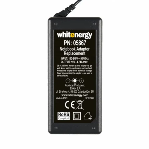 Whitenergy AC Adapter 230V - 19V 4.74A 90W connector 7.4x5.0 mm + pin HP Compaq (05867) - Image 4