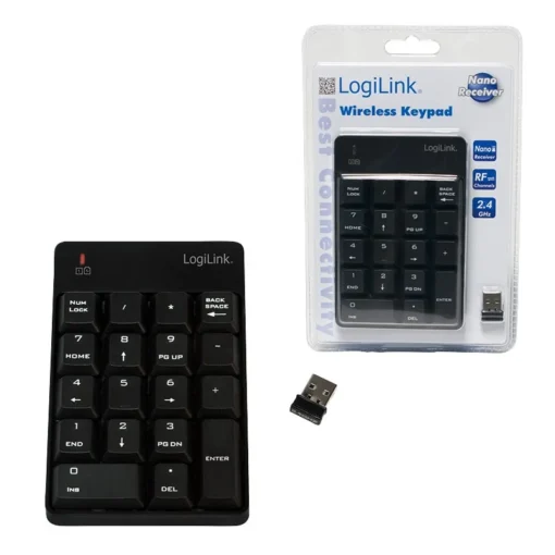 LogiLink Wireless numeric keypad 18 keys