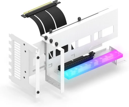 Брекет за вертикален монтаж на GPU EZDIY-FAB ARGB PCIe 4.0 Riser Cable