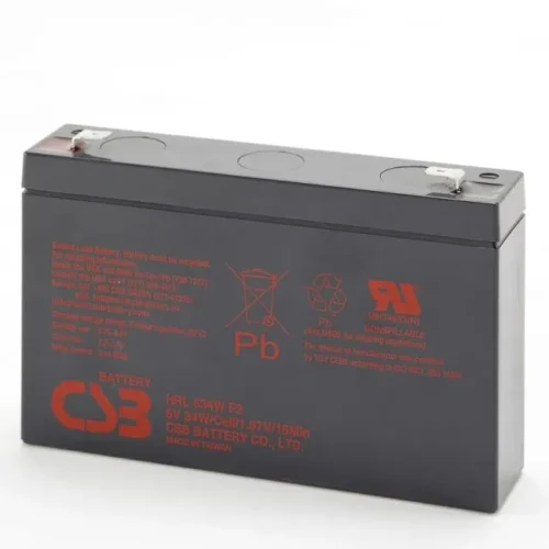 CSB BATTERY CSB HRL634WF2 34WATT 6V 9Ah