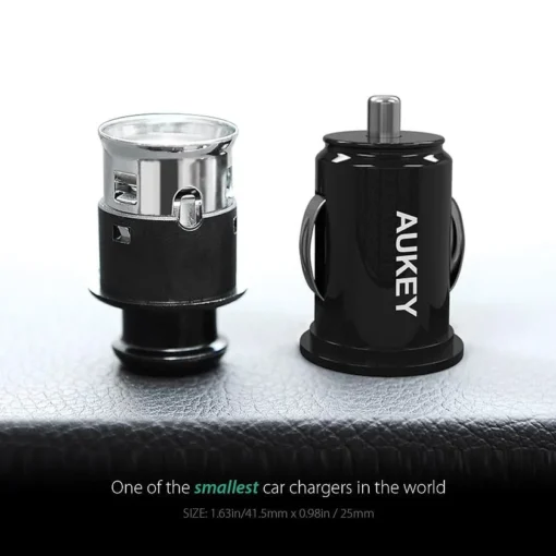 AUKEY CC-S1 Ultrafast 2xUSB car charger AiPower 4.8a 24W - Image 4