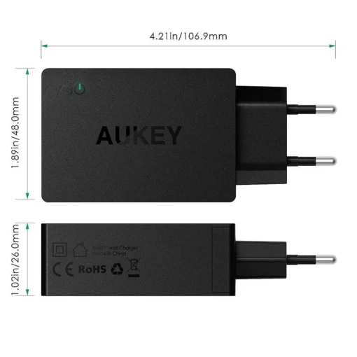 AUKEY PA-U35 Ultrafast Charger 3xUSB iPower 6A 30W - Image 5