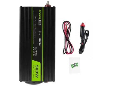 Инвертор GREEN CELL, 12/220V, DC/AC, 500W/1000W, Чиста синусоида - Image 2