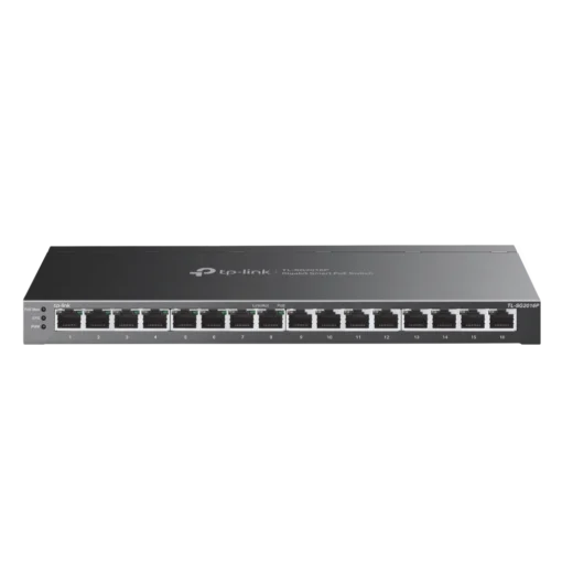 16-портов комутатор TP-Link TL-SG2016P JetStream Gigabit Smart с 8 PoE+ порта