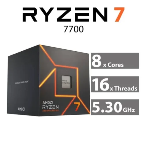 Процесор AMD Ryzen 7 8C/16T 7700 (5.3GHz Max, 40MB,65W,AM5) кутия - Image 2