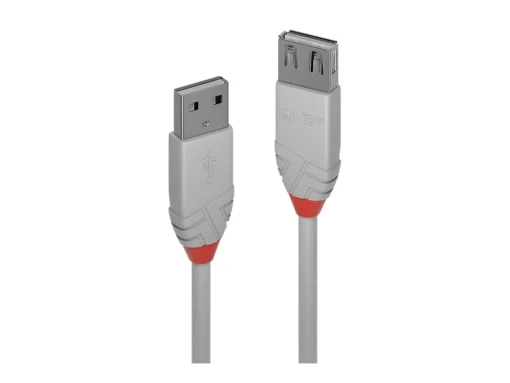 КАБЕЛ USB LINDY - USB to USB - 20 m - Grey - PN 36713