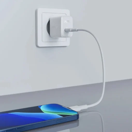 Acefast Универсално зарядно за стена Charger Wall GaN PD30W - A21 - USB-C x 1, Black - Image 3