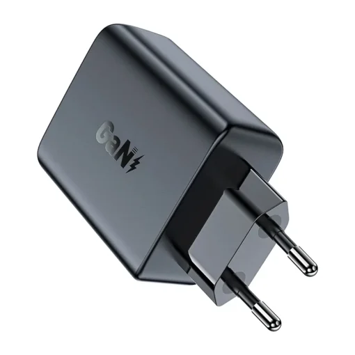 Acefast Универсално зарядно за стена Charger Wall GaN PD50W - A29 - USB-C x 2, Black - Image 2