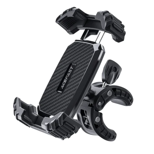 Acefast Стойка за телефон за колело Bicycle phone holder - Anti-skid, Shock-Absorbing - D23 - Black - Image 2