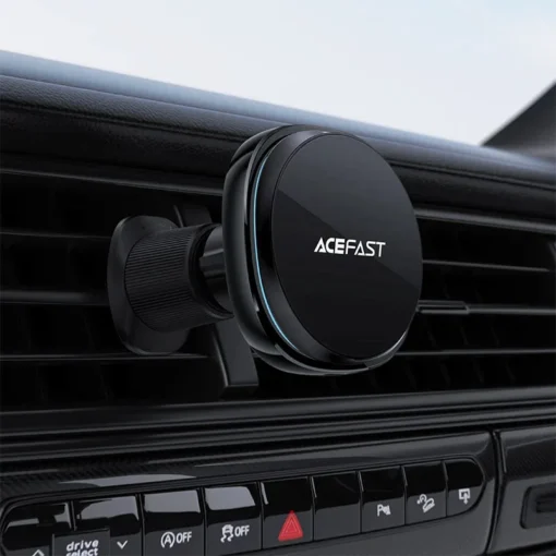 Acefast Стойка за телефон за кола Car phone holder - for Air vent, Wireless Magnetic Wireless Charging - D31 - Black - Image 6