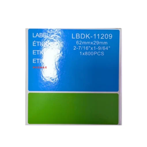 ЛЕНТА ЗА ЕТИКЕТНИ ПРИНТЕРИ BROTHER ТИП QL - SMALL ADRESS LABELS - 29mm x 62mm x 800 - DK11209 - PN LB-11209 -