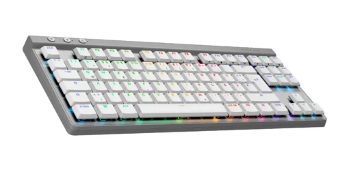 Безжична геймърска клавиатура Logitech G515 Lightspeed TKL White - Image 3