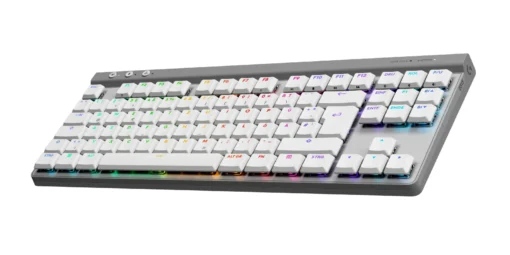 Безжична геймърска клавиатура Logitech G515 Lightspeed TKL White - Image 4