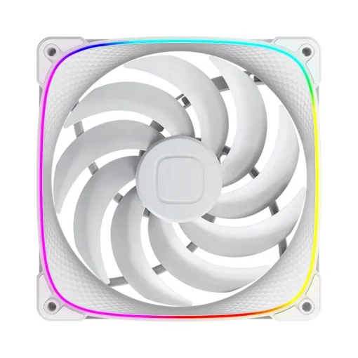 Geometric Future Комплект вентилатори Fan Pack 3-in-1 140 mm - Squama 2503W-14 White - Image 2