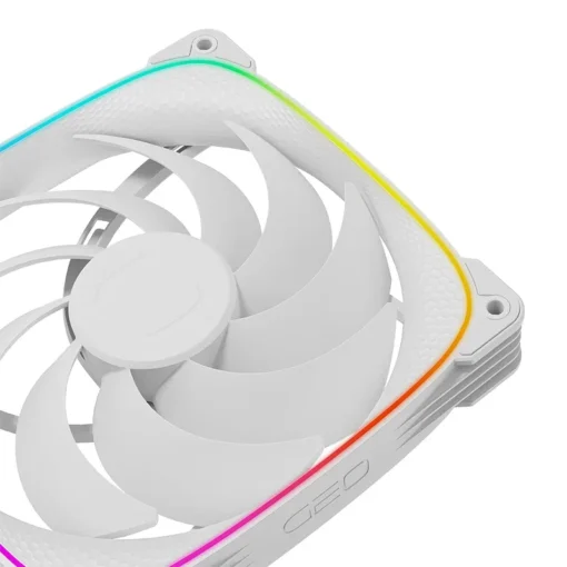 Geometric Future Комплект вентилатори Fan Pack 3-in-1 140 mm - Squama 2503W-14 White - Image 5