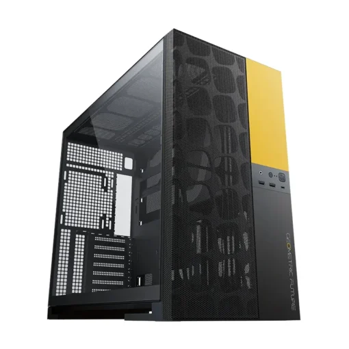 Geometric Future кутия Case EATX - Model 5 Vent Black/Yellow - 5 x 140 mm aRGB fans included - Image 3