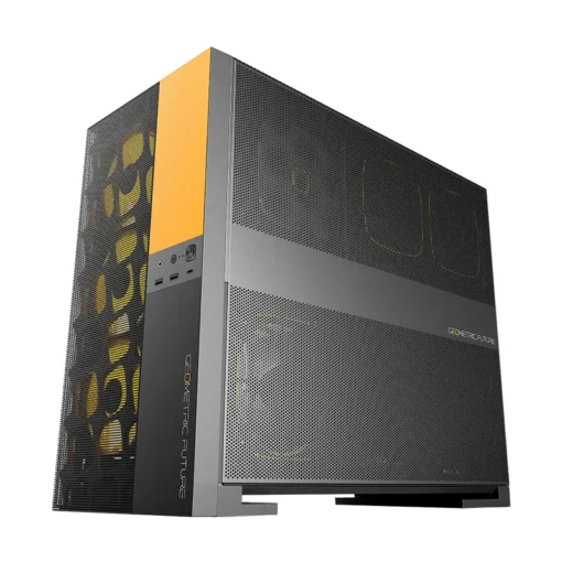 Geometric Future кутия Case EATX - Model 5 Vent Black/Yellow - 5 x 140 mm aRGB fans included - Image 5