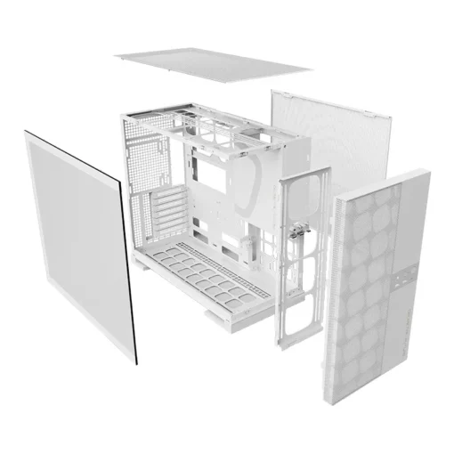 Geometric Future кутия Case EATX - Model 5 Vent White - 5 x 140 mm aRGB fans included - Image 4