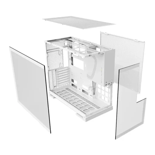 Geometric Future кутия Case EATX - Model 5 White - 5 x 140 mm aRGB fans included - Image 5