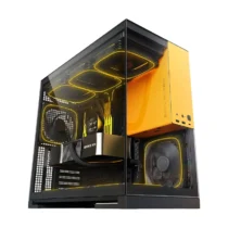 Geometric Future кутия Case EATX - Model 5 Black/Yellow - 5 x 140 mm aRGB fans included