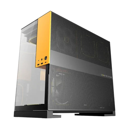 Geometric Future кутия Case EATX - Model 5 Black/Yellow - 5 x 140 mm aRGB fans included - Image 5