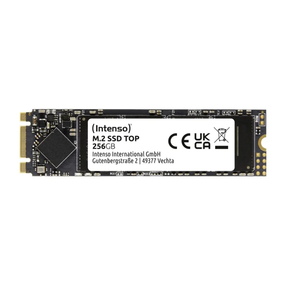 Вътрешен твърд диск Intenso SSD TOP - 256 GB - M.2 2280 - SATA 6Gb/s - PN 3832440