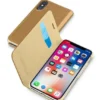 Кожен калъф Book за iPhone X Кафяв